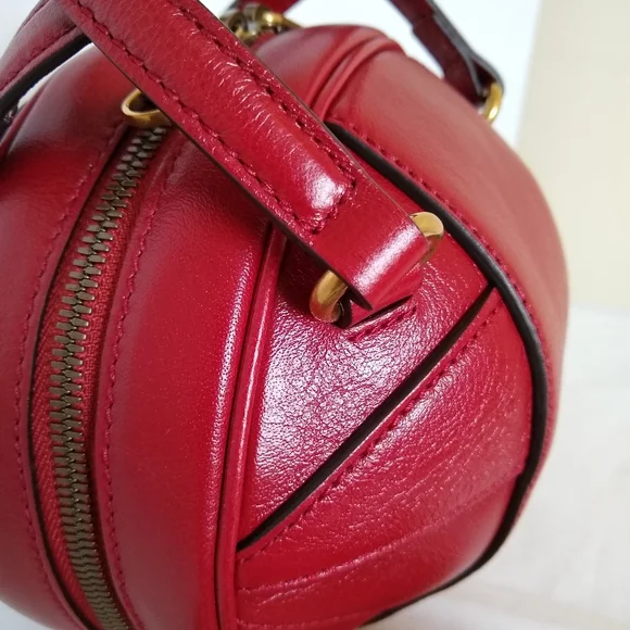 GUCCI Red Mini Tifosa Ball Bag - Authentic NWT - Picture 15 of 16